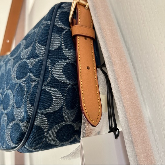 NEW Coach Kailey Denim Shoulder Bag - Picture 5 of 8